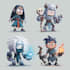 create concept art work for animation and games