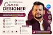 design modern canva templates, posts, and banners