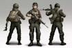 draw 2d game art military character design