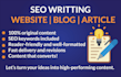write engaging, SEO optimized website and blog content for your brand