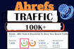 increase website traffic using ahrefs