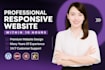 design fully responsive website in 10 hours