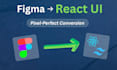 convert figma to react, tailwind CSS responsive frontend