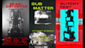 create a 3d animated poster in a techno, hardtechno, rave style