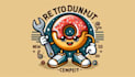 design a retro doughnut mascot logo creative concept