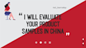 do samples evaluation in china sample quality control sample inspection