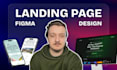 design a high converting landing page design UI UX in figma