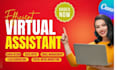 be creative virtual assistant, social media VA, general admin task, canva