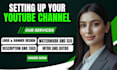 create and setup youtube channel
