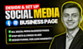 setup impressive facebook business page and professional linkedin page