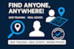 professionally trace debtors, missing persons, and real estate leads