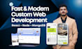 build fast and modern custom website for your startup