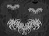 design death metal logo with texture and chrome effect