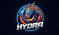 design hydra dragon mascot logo with express delivery