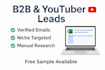 do b2b and youtuber lead generation with verified emails