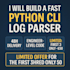 build a fast python cli log parser 48h delivery first 3 only