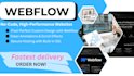 develop a professional and responsive web flow website