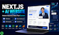 build a nextjs saas website with ai chatbot, admin dashboard and analytics