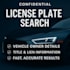 run a confidential US license plate lookup