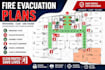design fire exit and emergency evacuation plan, maps, diagram