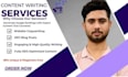 work as a web content writer and content writer for local seo