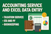 provide accounting, data entry, bookkeeping
