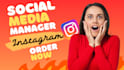 be your instagram manager for organic growth