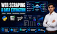 python web scraping, data scraping, and data mining, python script