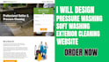 create a soft wash truck roof and pressure washing exterior cleaning website
