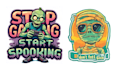 make custom halloween alien mascot logo