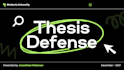 design master, phd thesis presentation, project defense slides