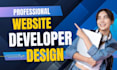 create, build rebuild custom website frontend web developer, website development