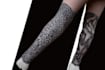 create sleeve tattoo design in geometric style