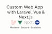build your scalable web app using laravel, vuejs or nextjs