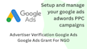 setup and manage your google ads adwords