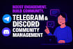 boost and manage telegram community with daily engagement