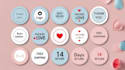 design whatsapp stickers for couples, brands and events