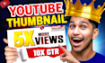 design eye catching miniature youtube thumbnails within 3hrs