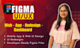 create figma website design, figma landing page, redesign ui
