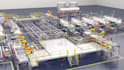 do 3d industrial process manufacturing video smart factory robotic animation
