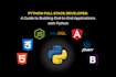 develop python django and flask full stack web application