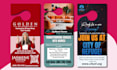 create a professional door hanger design with print ready files