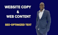 write website content that converts