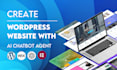 create wordpress ai website design and development with ai chatbot