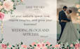 write beautiful wedding and bridal blogs for your wedding business