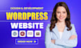 design redesign wordpress website, website development as a full stack developer