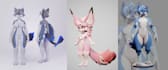 imaginary 3d character, 3d vrchat model,stylized cartoon,fursona 3d animate,nsfw