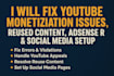 fix youtube monetization issues, reused content, adsense errors and social media