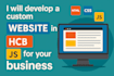build custom responsive website using HTML, CSS, and javascript