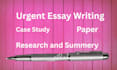 urgent, essay proposal ,research and summary write
